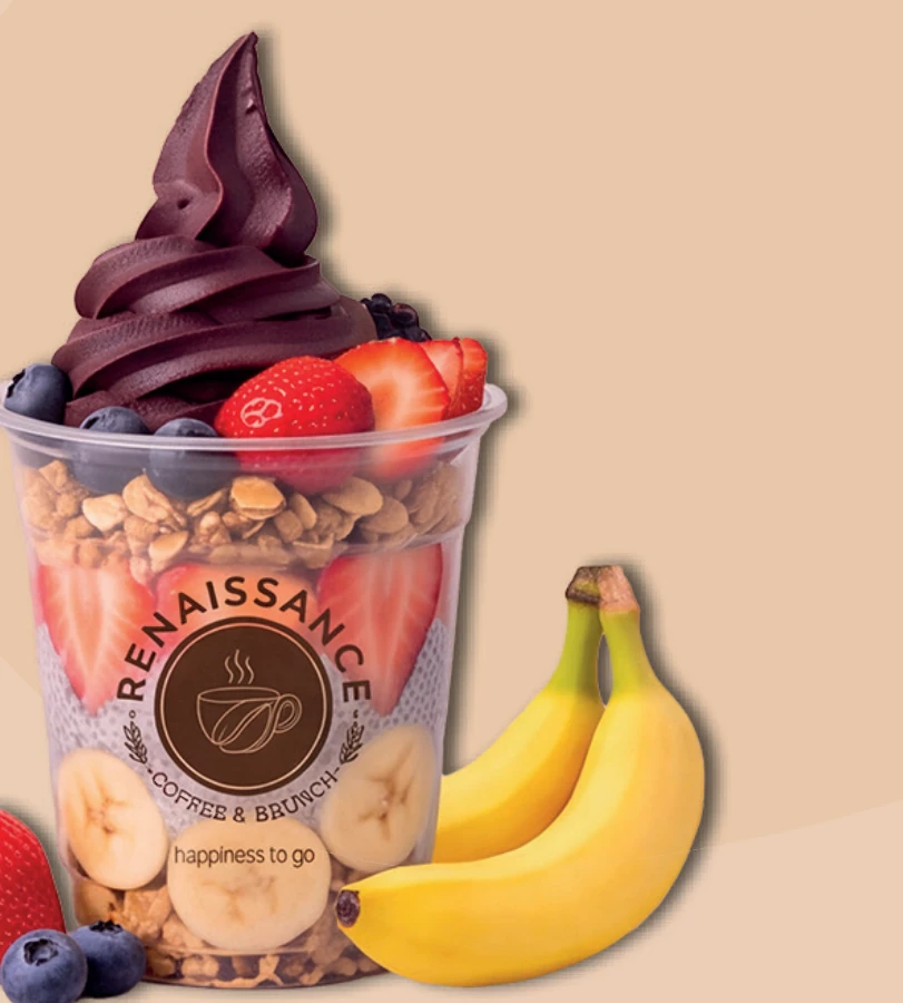 Classic Açaí Cup, Abbildung aus der neuen Speisekarte